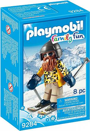 Игровой набор из серии Зимние виды спорта: Лыжник с палками 